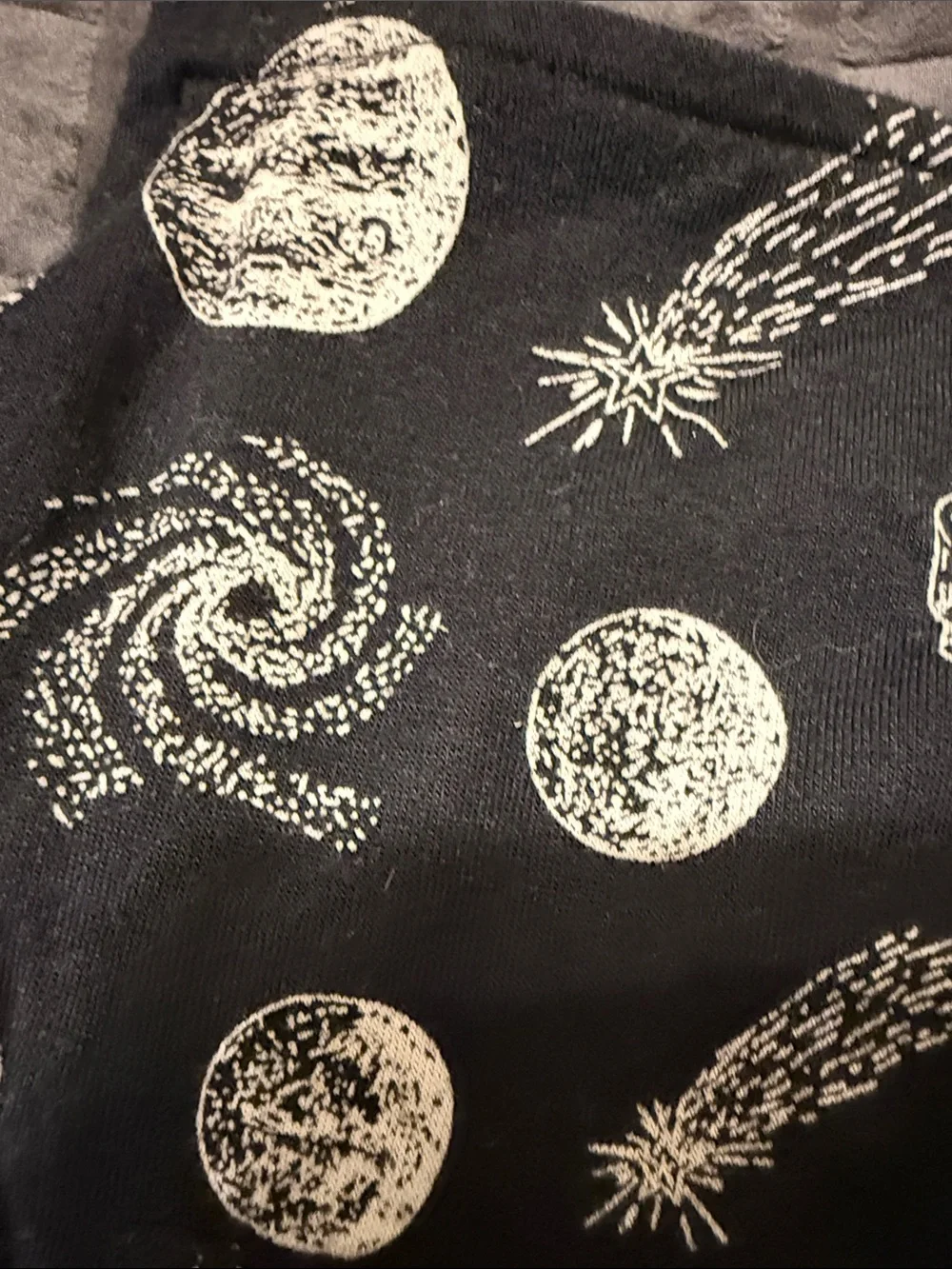 kate quinn Black and White Space Print One-Piece